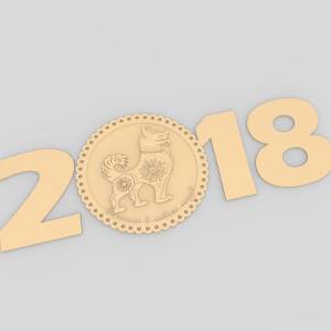 3D модель Собачка